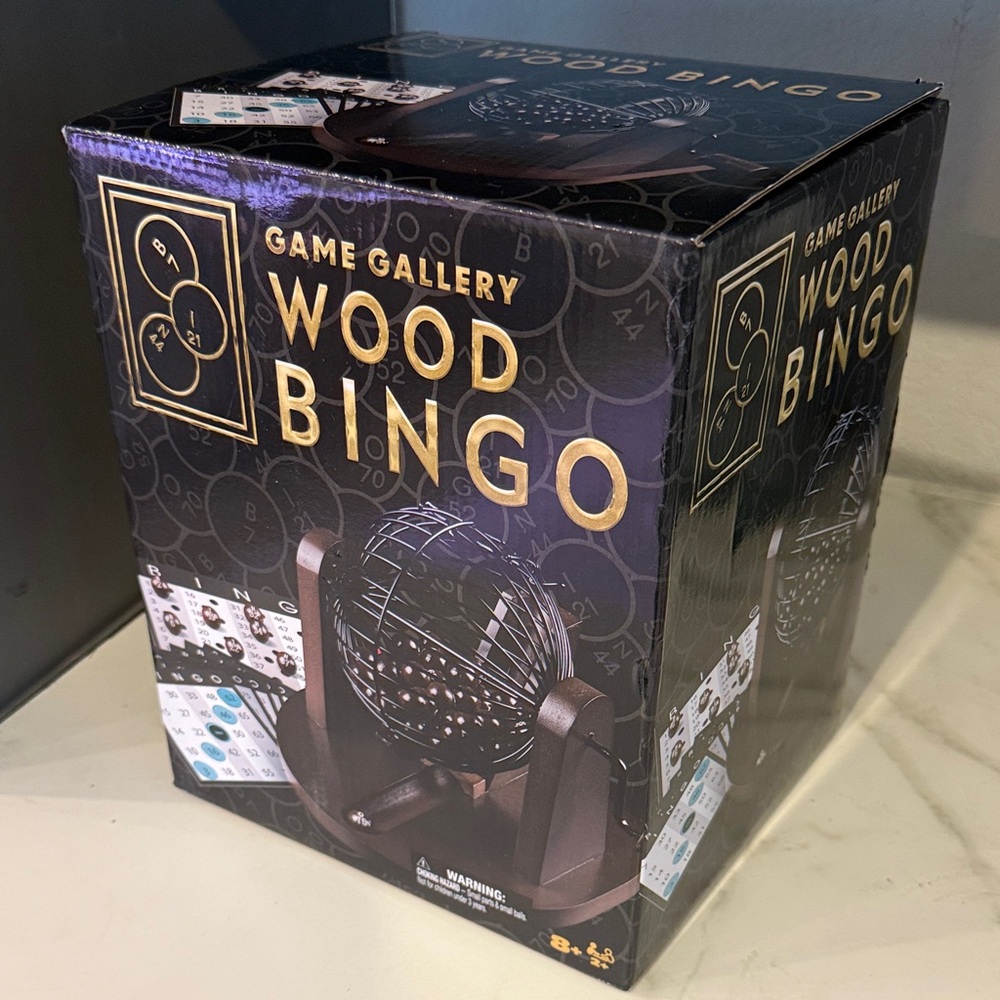 Game Gallery Solid Wood Bingo